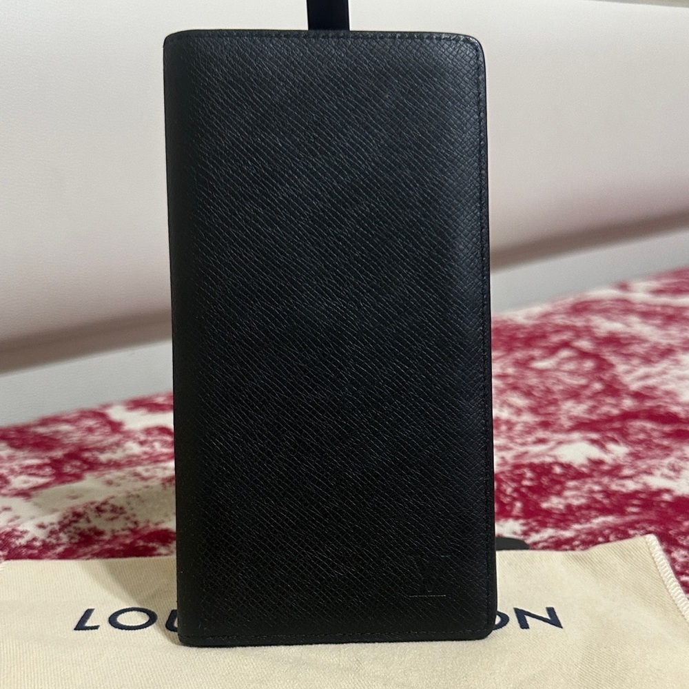 Louis Vuitton Dark Grey Leather Bifold Wallet